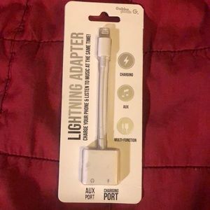 Lightning adapter**.            @upstrHallPlast